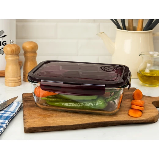 Madame Coco - Corette Rectangular Glass Storage Container - 1700ML