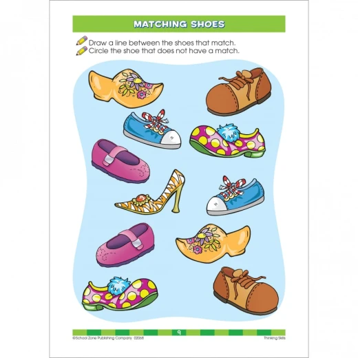 School Zone Preschool Thinking Skills Workbook for Ages 46: Enhance Reasoning & Observation, Fun Activities - School Zone - Image 3