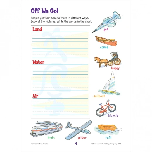 School Zone Vocabulary Puzzles Grade 2 Workbook - School Zone - Image 3