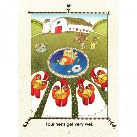 School Zone Nine Men Chase a Hen - Level 1 Start to Read!® Book - School Zone - Image 2