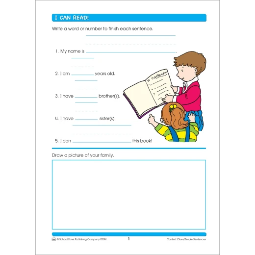 School Zone Reading Activities Grades 1-2 Workbook - School Zone - Image 6