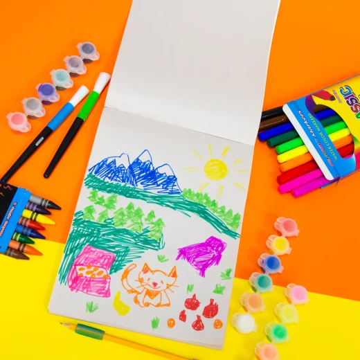 Bazic 10 Classic Colors Broad Line Jumbo Washable Markers - Bazic - Image 4