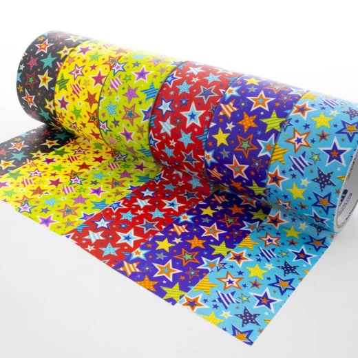 Bazic 1.88" X 5 Yards Star Series Duct Tape1 pk Assorted - Bazic - Image 2