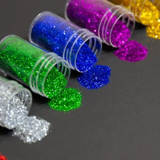 Bazic 4 Primary Color Glitter Shaker (8g) - Bazic - Image 3