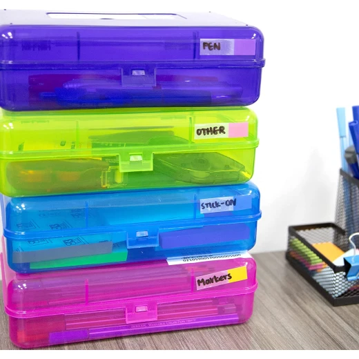 Bazic Glitter Bright Color Multipurpose Utility Box , 1 Pk , Assorted - Bazic - Image 4