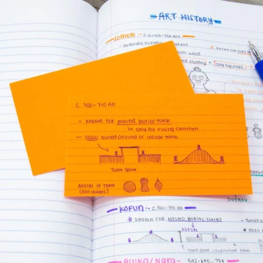 Bazic Basics Index Cards Ruled 75 Pc Fluorescent, Assorted - Bazic - Image 2