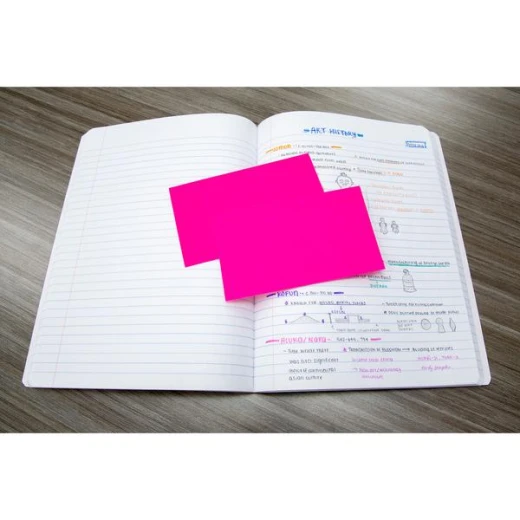 Bazic Basics Index Cards Ruled 75 Pc Fluorescent, Assorted - Bazic - Image 3