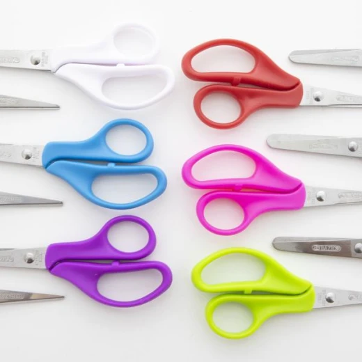 Bazic Blunt & Pointed Tip School Scissors (2/Pack) - Bazic - Image 2