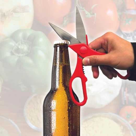 Bazic Kitchen Stainless Steel Scissors, Assorted Colors - Bazic - Image 3