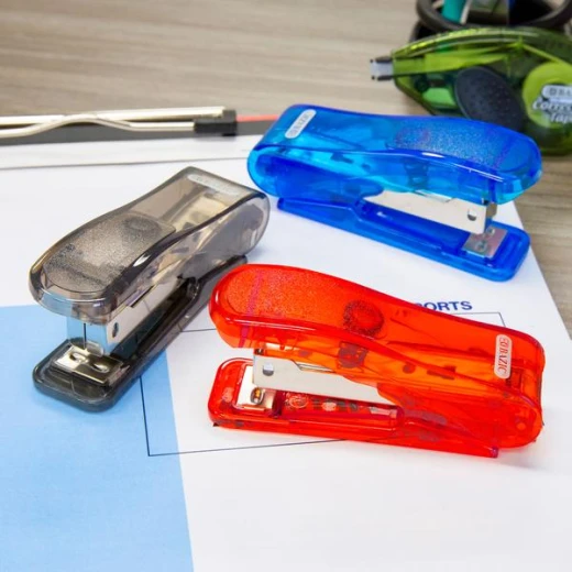 Bazic Transparent Standard (26/6) Stapler With 500 Ct. Staples - Bazic - Image 3