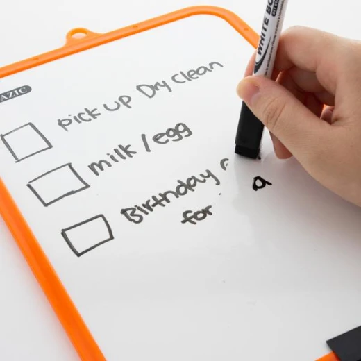 Bazic Double Sided Dry Erase Learning Board With Marker ,1 Pack , Assorted Color - Bazic - Image 4