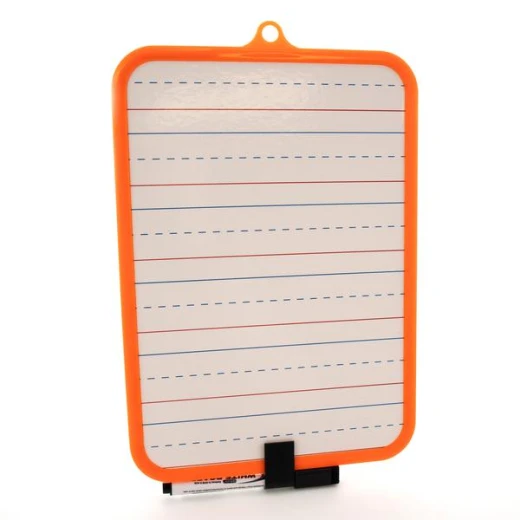 Bazic Double Sided Dry Erase Learning Board With Marker ,1 Pack , Assorted Color - Bazic - Image 3