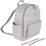 Pasito A Pasito GRAY Backpack Diaper Bag Changing Mat - Flower Mellow Line 31x37x14 Cm - Pasito a Pasito