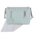 Pasito A Pasito Grey Faux Leather Walking Bag organizer - Pasito a Pasito