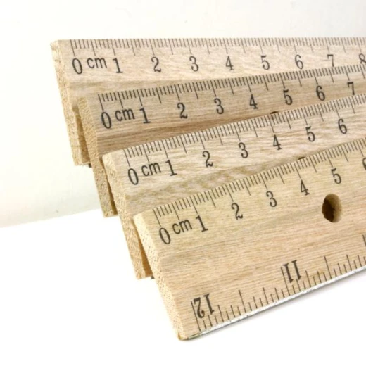 Bazic Wooden Ruler ,30cm - Bazic - Image 4