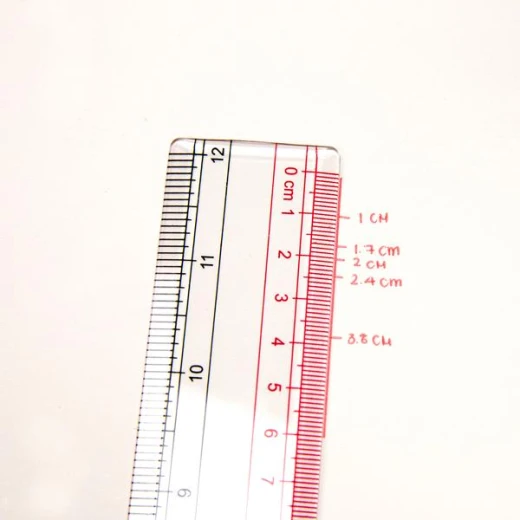 Bazic Transparent Plastic Ruler,30Cm - Bazic - Image 2