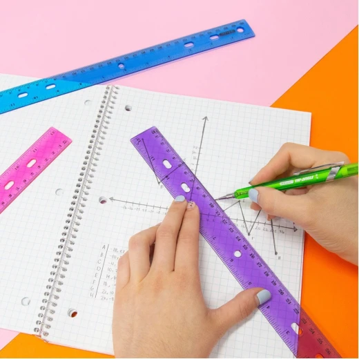 Bazic Jeweltones Color Ruler, Assorted Colors,30Cm - Bazic - Image 2