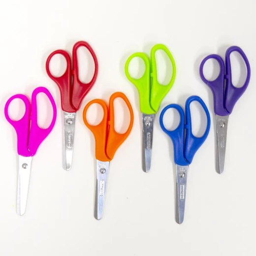 Bazic Blunt Tip School Scissors ,Assorted Colors - Bazic - Image 3