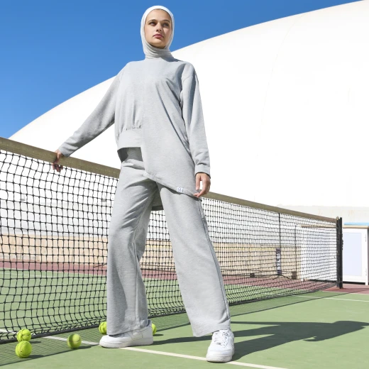 طقم هودي نسائي صغير من أر بي، رمادي غامق - أر بي - Image 7