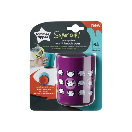 Tommee Tippee Cup That Does Not Fall 6+ Months, Purple Color 190 Ml - Tommee Tippee - Image 2