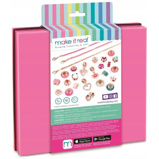 مجموعة مجوهرات إبداعية باللون الوردي من ميك إت ريل - ميك إت ريل - Image 2
