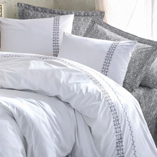 Nova home paola rainforce duvet cover set king 6 pieces grey - Nova Home - Image 6