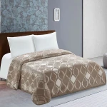 Nova home engraved diamond blanket bronze twin size - Nova Home