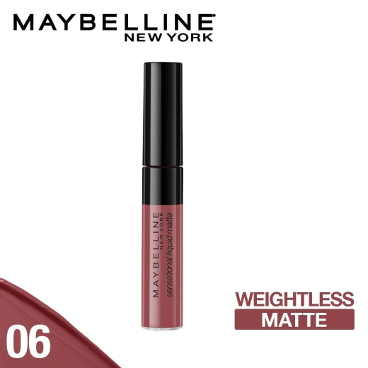 Maybelline New York- Sensational Liquid Matte Lipstick, Number 06 - Maybelline New York - Image 2