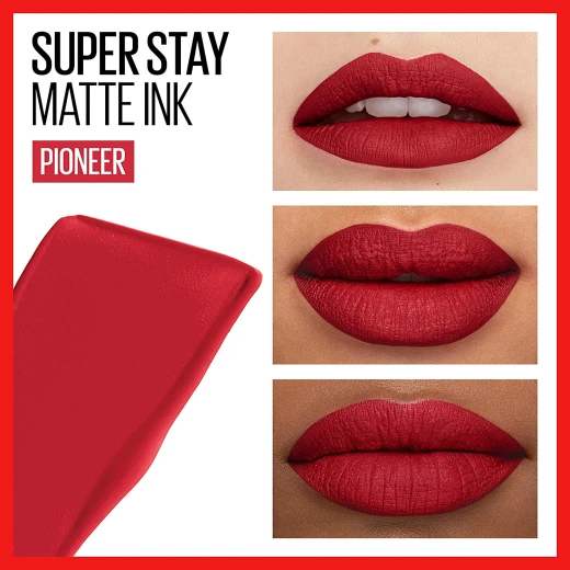 أحمر شفاه سائل Maybelline Superstay Matte Ink بلون 20 يدوم طويلاً مكياج شفاه جريء - Maybelline - Image 4