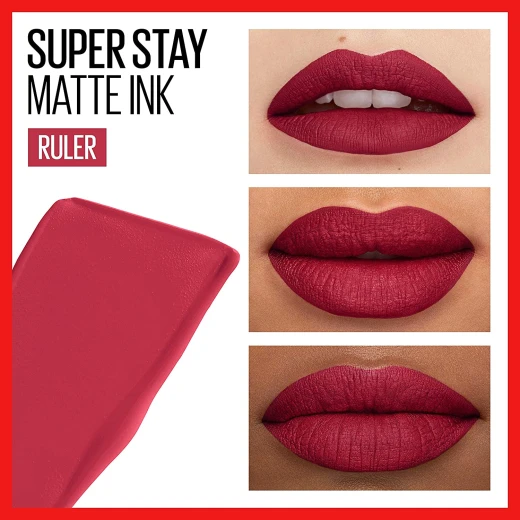 MAYBELLINE New York  Super Stay Matte Ink Ruler Liquid Lipstick, Number 80  - Maybelline New York - Image 4