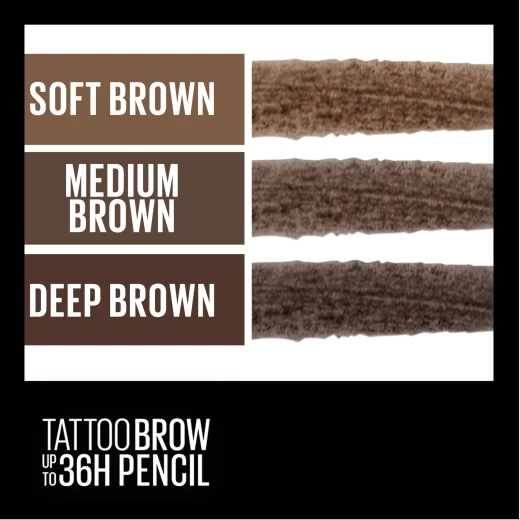 Maybelline Tattoo Brow Pencil, Brown Color, Number 03 - Maybelline New York - Image 3