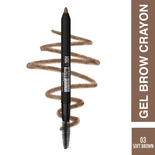 Maybelline Tattoo Brow Pencil, Brown Color, Number 03 - Maybelline New York - Image 2