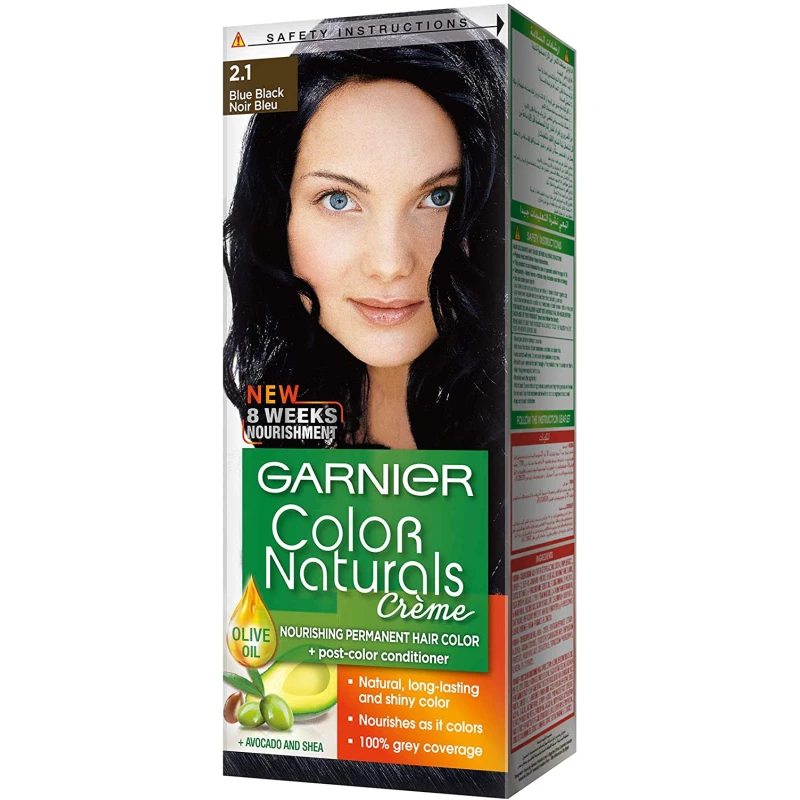 Garnier Color Naturals 2.1, Blue Black Haircolor - Garnier