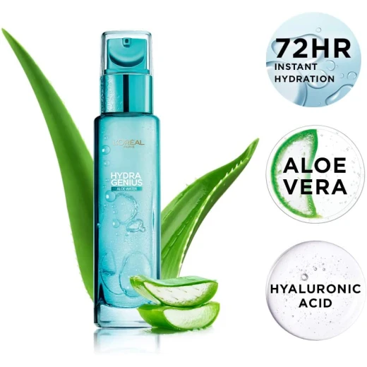 L'Oreal Paris Hydra Genius Aloe Water Moisturiser, 70ml - L'Oreal Paris - Image 5