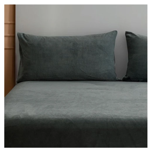 Nova home warmfit winter microfleece pillowcase set grey color 2 pieces Nova home warmfit winter microfleece pillowcase set grey color 2 pieces