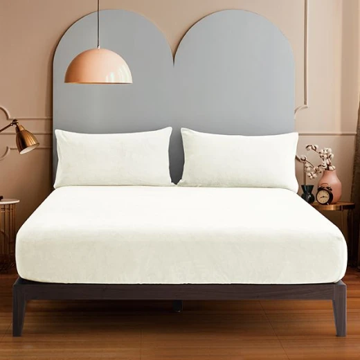 Nova home warmfit winter microfleece pillowcase set ivory color 2 pieces - Nova Home - Image 4