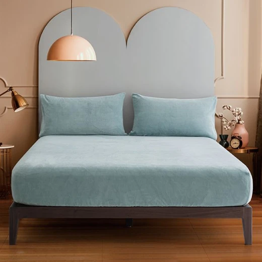 Nova home warmfit winter microfleece pillowcase set turquoise color 2 pieces - Nova Home - Image 2
