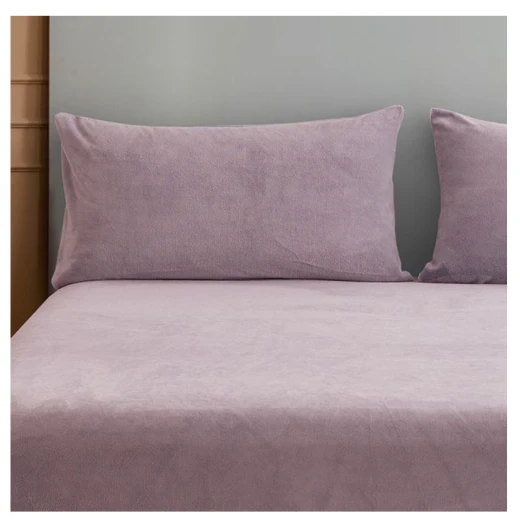 Nova home warmfit winter microfleece pillowcase set purple color 2 pieces Nova home warmfit winter microfleece pillowcase set purple color 2 pieces