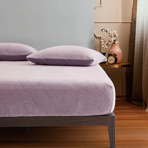 Nova home warmfit winter microfleece pillowcase set purple color 2 pieces - Nova Home - Image 4