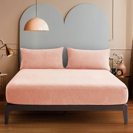 Nova home warmfit winter microfleece pillowcase set pink color 2 pieces - Nova Home - Image 2