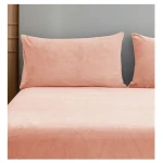 Nova home warmfit winter microfleece pillowcase set pink color 2 pieces - Nova Home