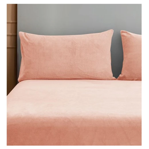 Nova home warmfit winter microfleece pillowcase set pink color 2 pieces Nova home warmfit winter microfleece pillowcase set pink color 2 pieces