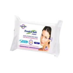 Fresh'n Soft Makeup Remover Wipes Gentle Cleansing for All Skin Types 20 Count Facial Wipes