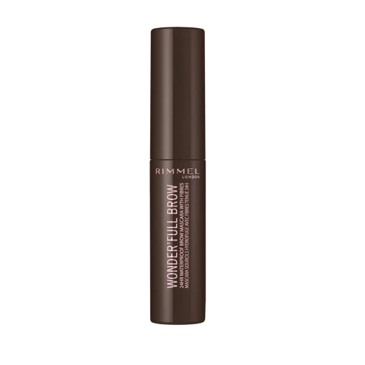 Rimmel London Wonderful Brow Gel 003 Dark Waterproof Eyebrow Enhancer with Collagen & Biotin 4.5ml Volume: Long Lasting Definition & Fuller Brows, Up to 24 Hours Wear - Rimmel London - Image 2