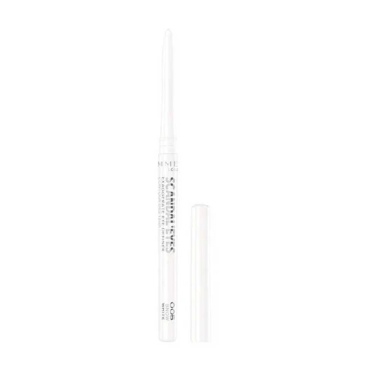 Rimmel Scandaleyes White Eyeliner Pencil 005 Snow White Long Lasting Eye Makeup for Precise Application Rimmel Scandaleyes White Eyeliner Pencil 005 Snow White Long Lasting Eye Makeup for Precise Application