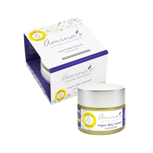 Amina's Organic Baby Ointment with Herbs, 50 Ml Amina's Organic Baby Ointment with Herbs, 50 Ml