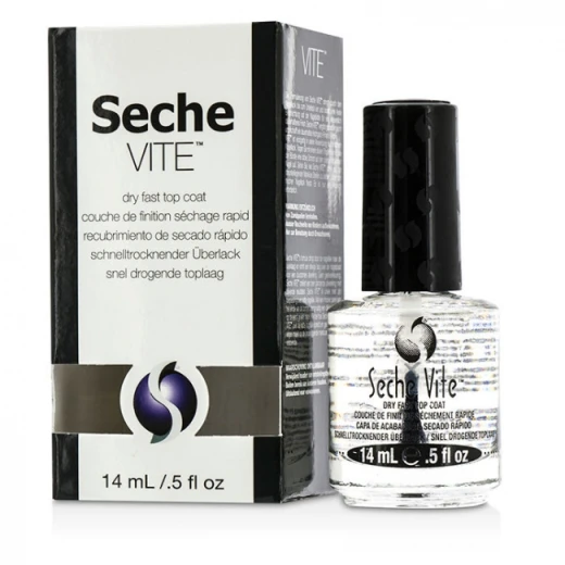 Seche Vite Dry Fast Top Coat Nail Polish 0.5 fl oz Quick Drying Formula Long Lasting Clear Topcoat Manicure Seche Vite Dry Fast Top Coat Nail Polish 0.5 fl oz Quick Drying Formula Long Lasting Clear Topcoat Manicure