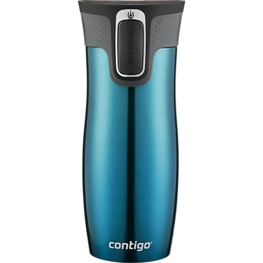 Contigo Autoseal West Loop Vacuum Insulated Stainless Steel Travel Mug 470 Ml, Biscay Bay Contigo Autoseal West Loop Vacuum Insulated Stainless Steel Travel Mug 470 Ml, Biscay Bay