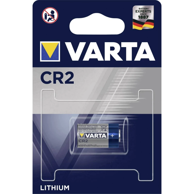 Varta Professional CR2 850mAh 3v Lithium Photo Battery - فارتا