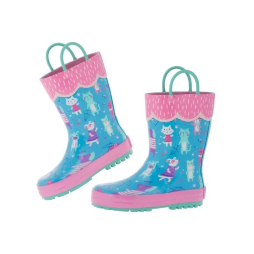 Stephen Joseph AOP Rainboots, Cats, Size 10 Stephen Joseph AOP Rainboots, Cats, Size 10
